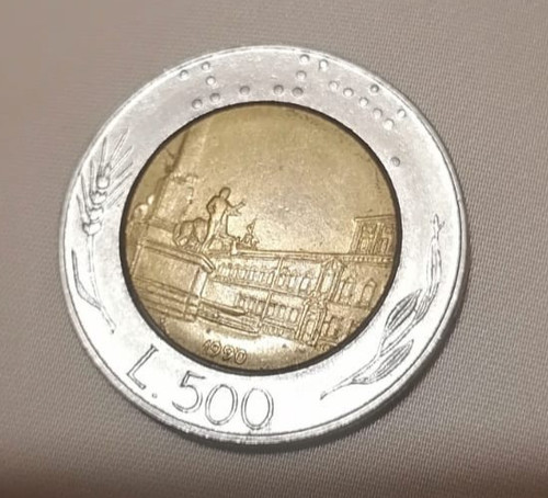 Moeda l500 repubblica italiana - moeda,