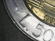 500 LIRE 1991 CON BARRETTA IN