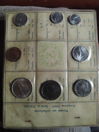 Italia 1969 serie - serie, monete
